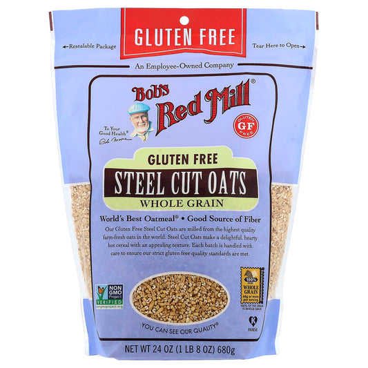 Bob's Red Mill Gluten Free Steel Cut Oats, 24 oz (680g) - Image 1
