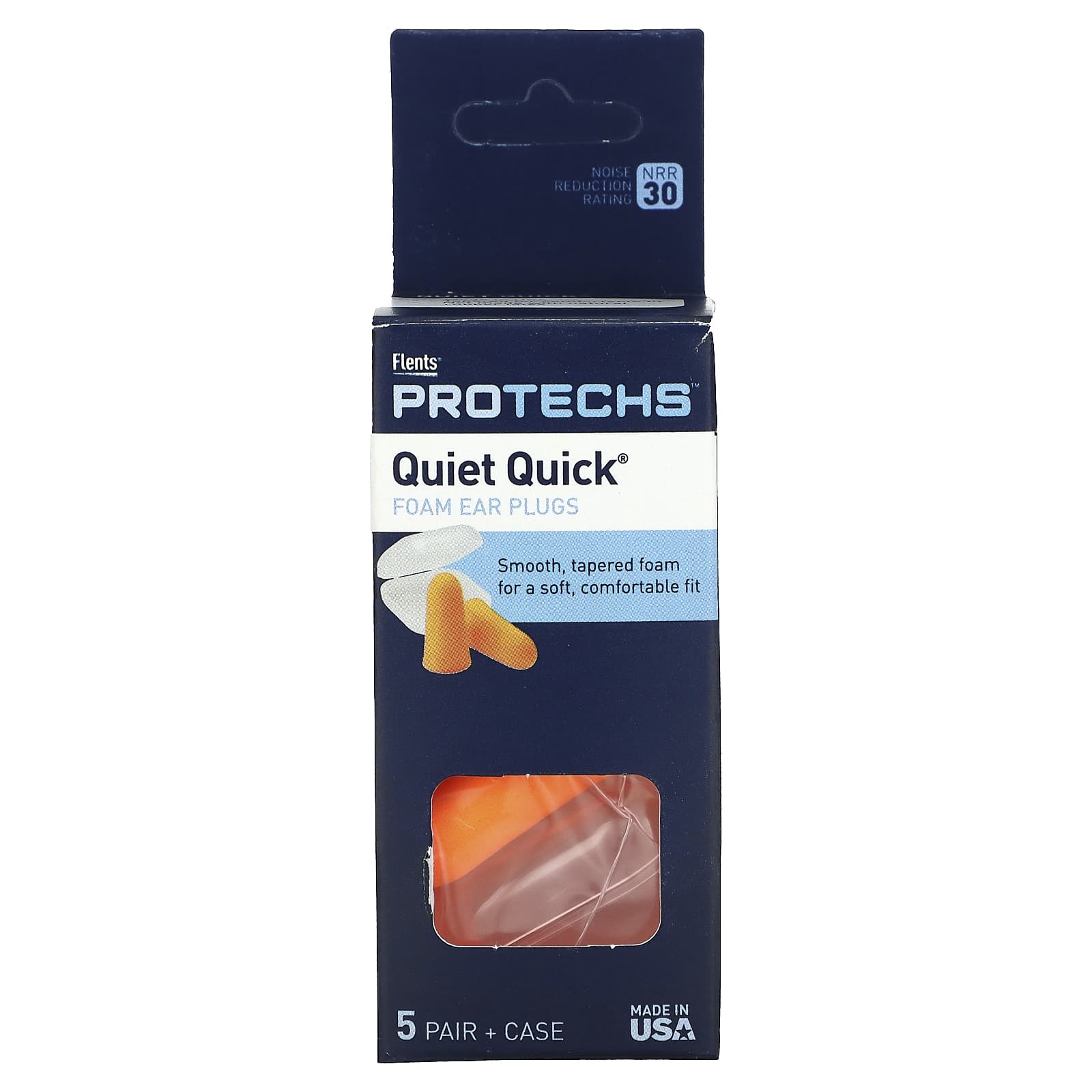 Flents Quiet Quick Foam Ear Plugs for Comfortable Noise Reduction - Image 1