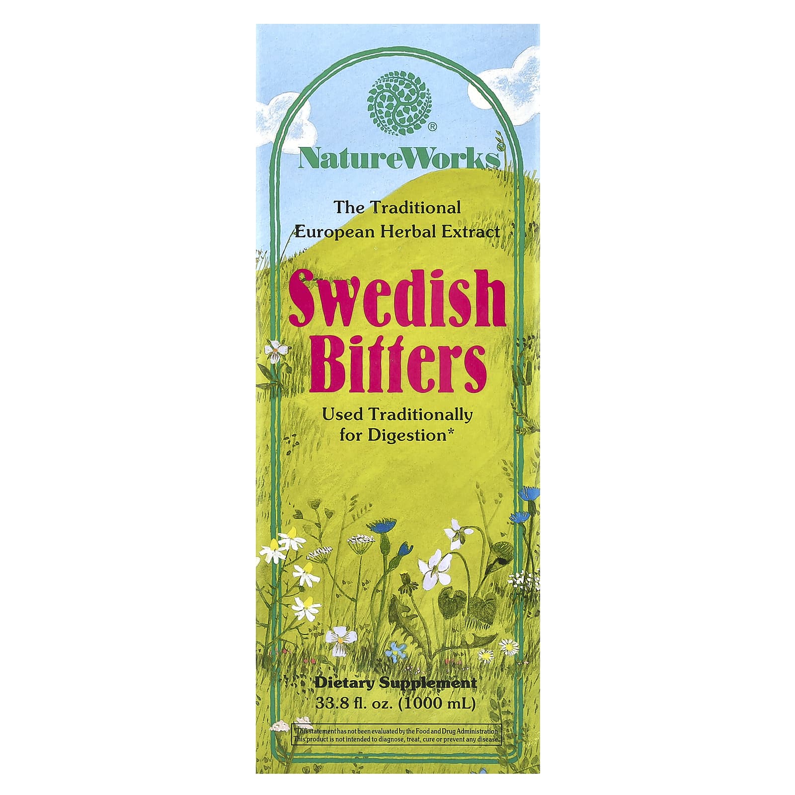 Nature's Way, NatureWorks, Swedish Bitters, 33.8 fl oz (1,000 ml) - Image 1