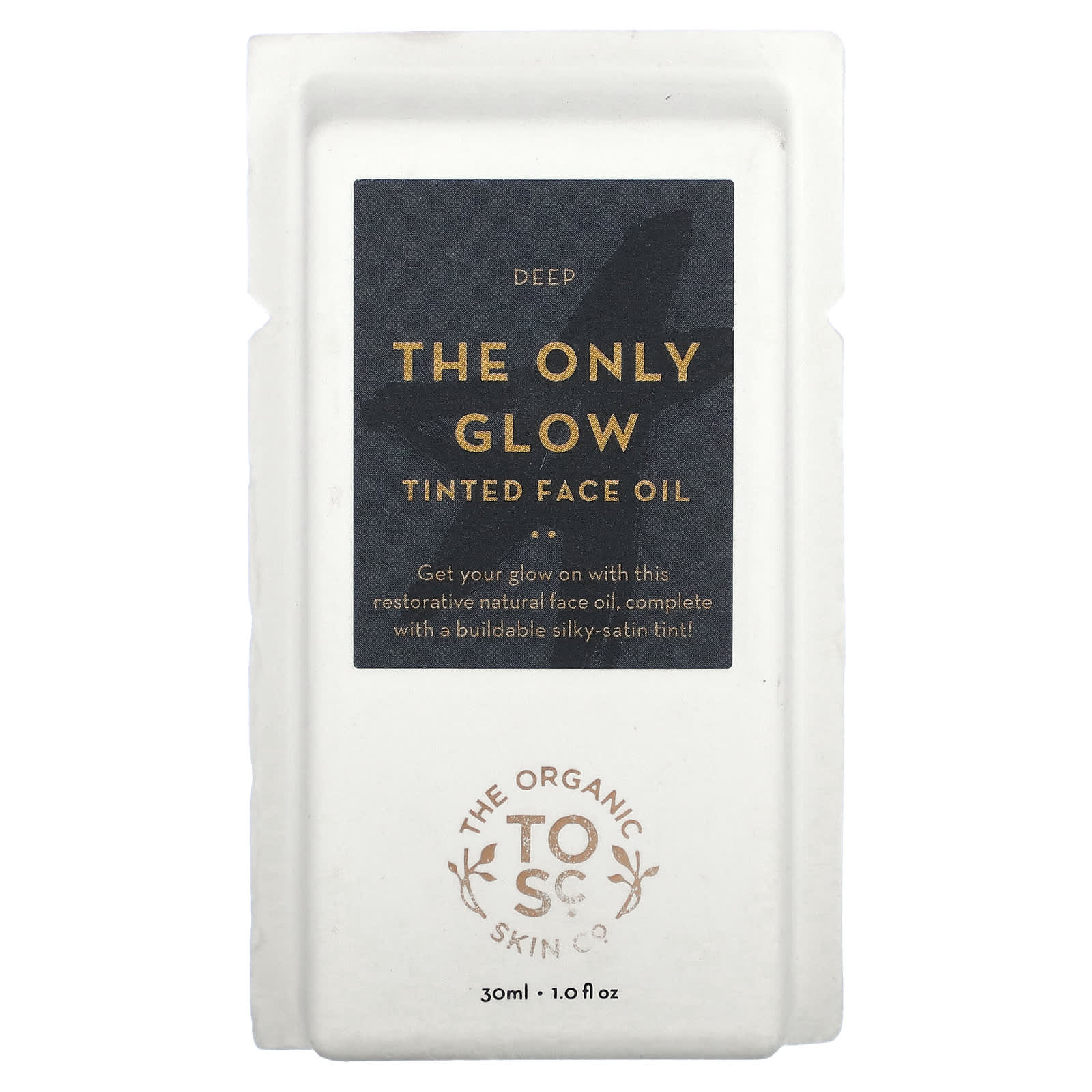 The Organic Skin Co., The Only Glow, Tinted Face Oil, Deep, 1 fl (30 ml) - Image 2