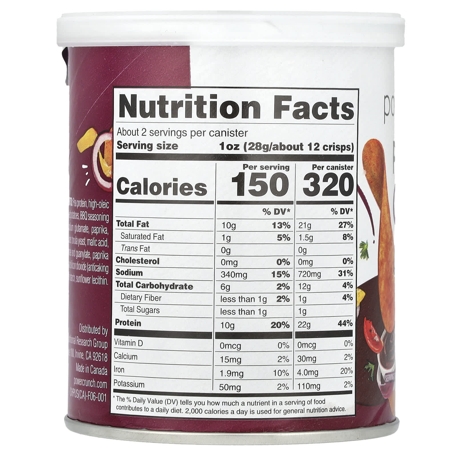 Delicious BNRG Power Crunch Barbecue Protein Crisps 2.1 oz - Image 2