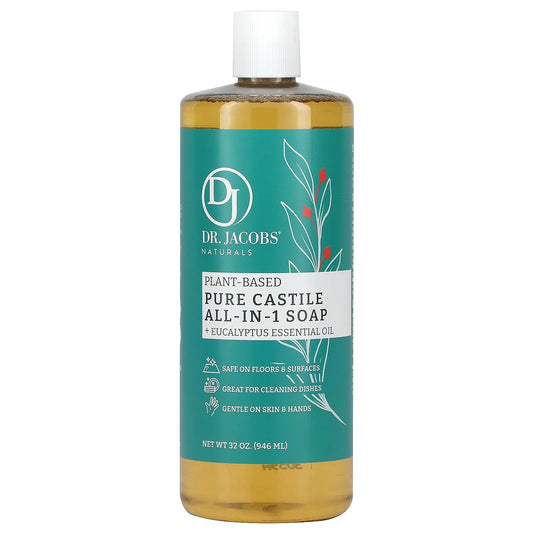 Eucalyptus Castile Soap for Cleaning & Skin Care | Dr. Jacobs Naturals - Image 1