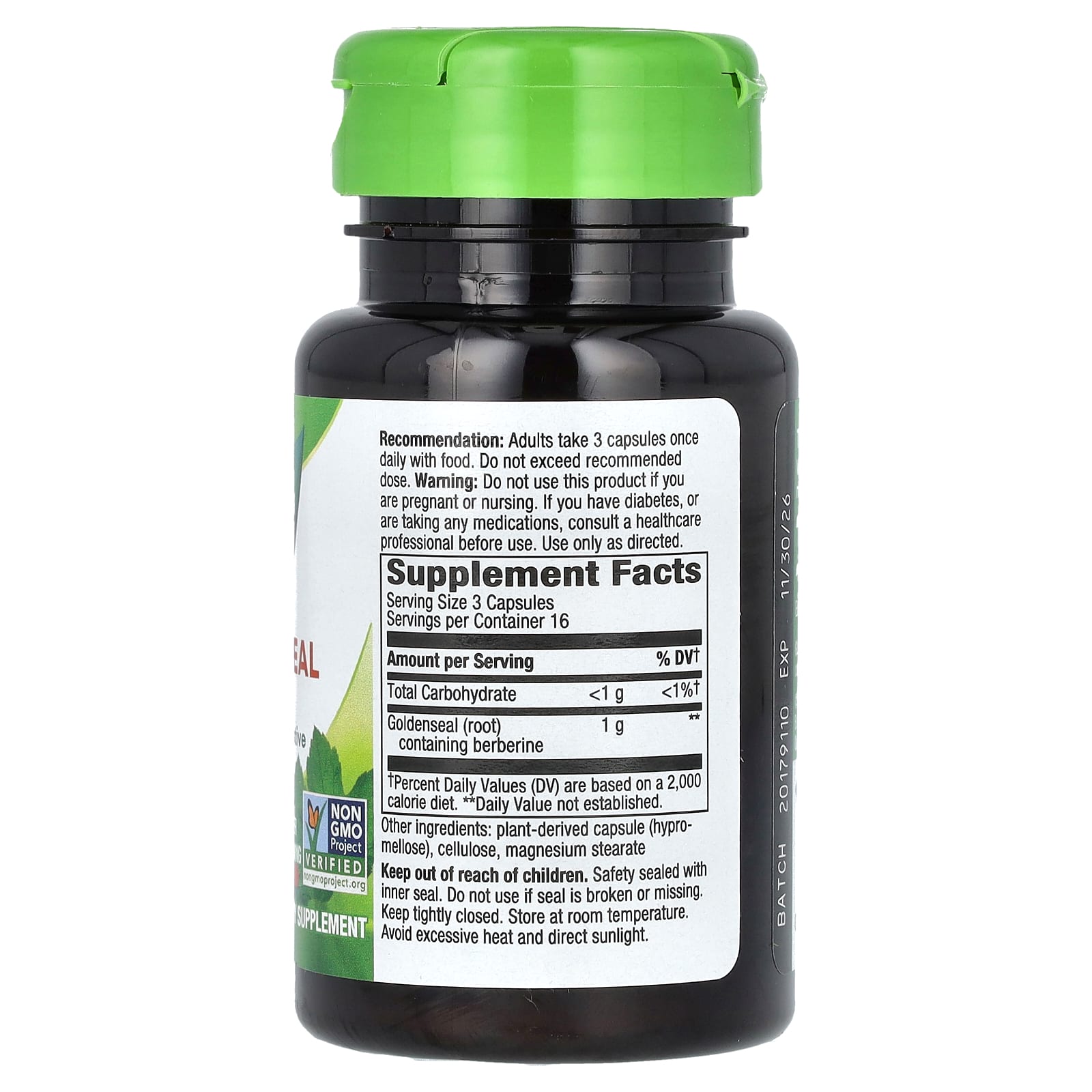 Nature's Way, Goldenseal Root, 50 Vegan Capsules (333 mg per Capsule) - Image 2