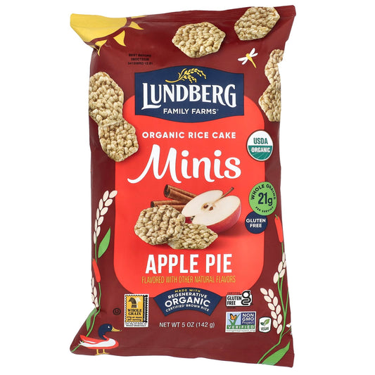 Lundberg, Organic Rice Cake Minis, Apple Pie, 5 oz (142 g) - Image 1