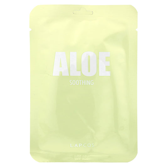 Lapcos, Aloe Beauty Sheet Mask, Soothing, 1 Sheet, 1.11 fl oz (33 ml) - Image 1