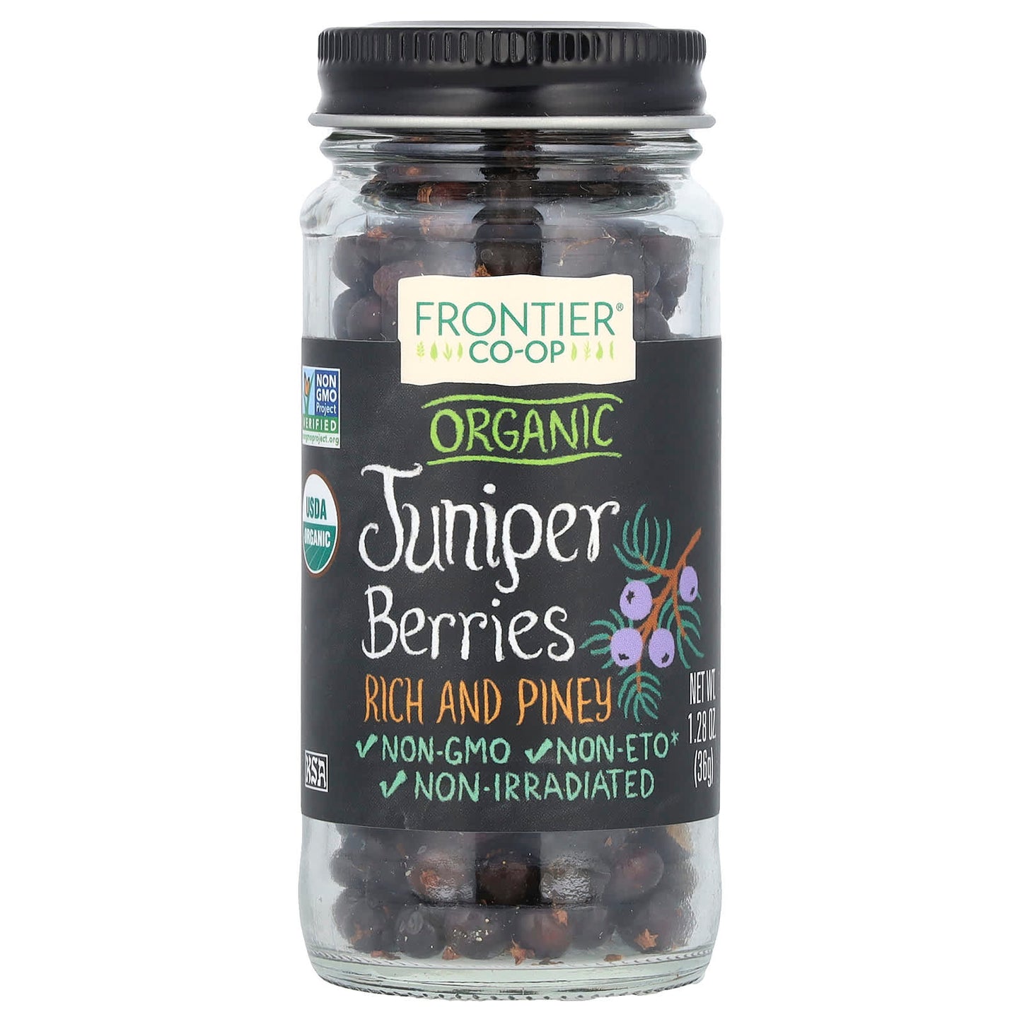 Organic Juniper Berries | Frontier Co-op, 1.28 oz (36g) - Image 1