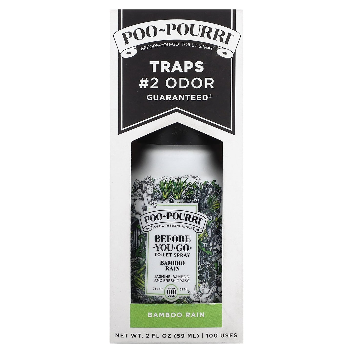 Poo-Pourri, Before-You-Go® Toilet Sprays, Bamboo Rain, 2 oz (59 ml) - Image 2