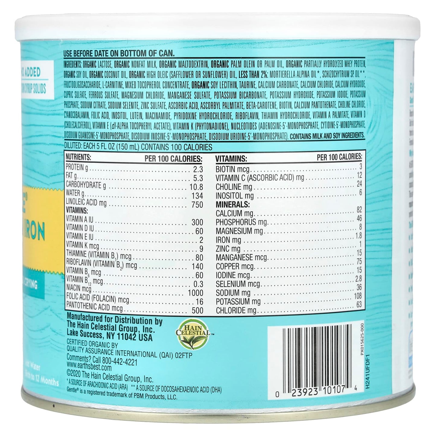 Organic Infant Formula with Iron for Babies, 21 oz, USDA Certified - Image 2