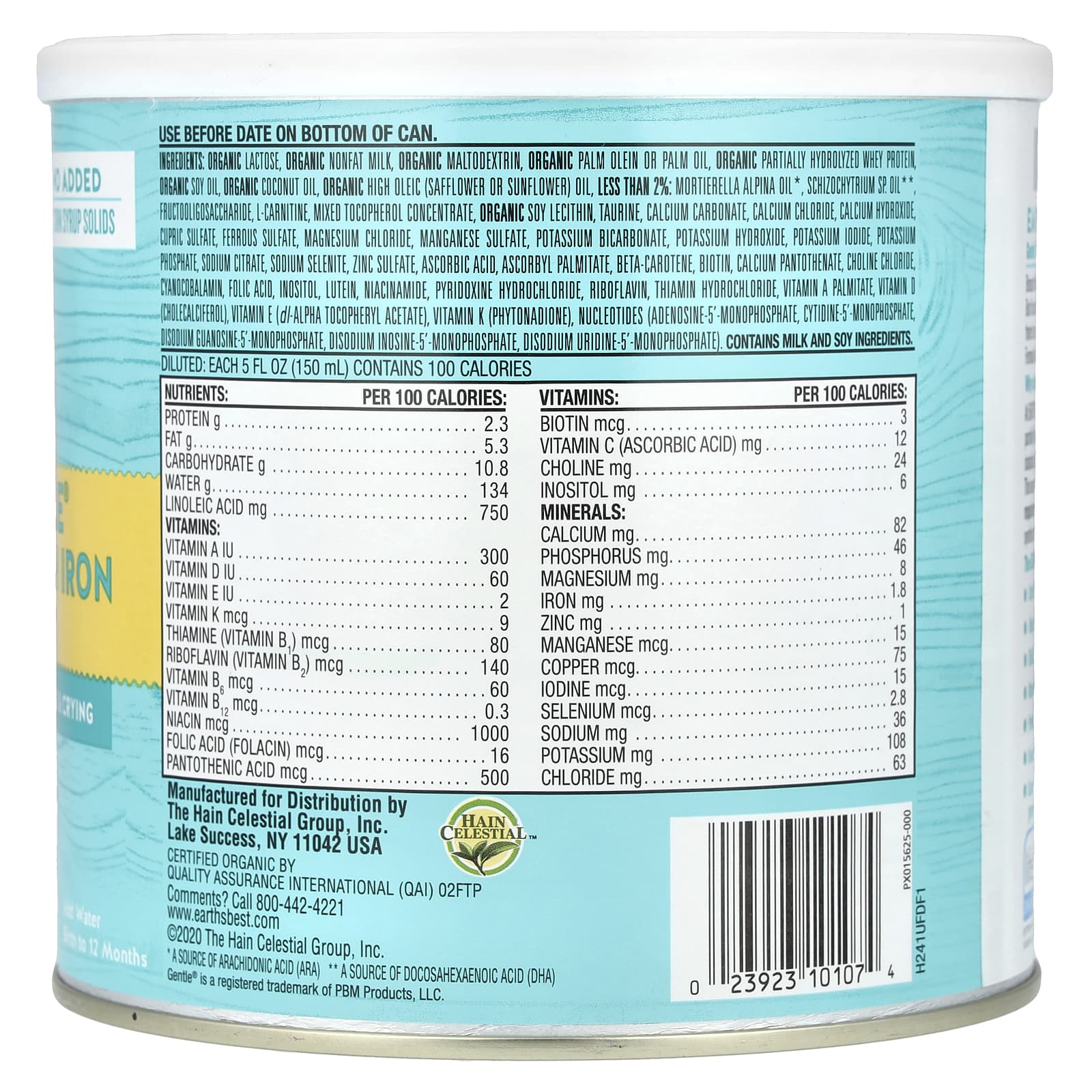Organic Infant Formula with Iron for Babies, 21 oz, USDA Certified - Image 2