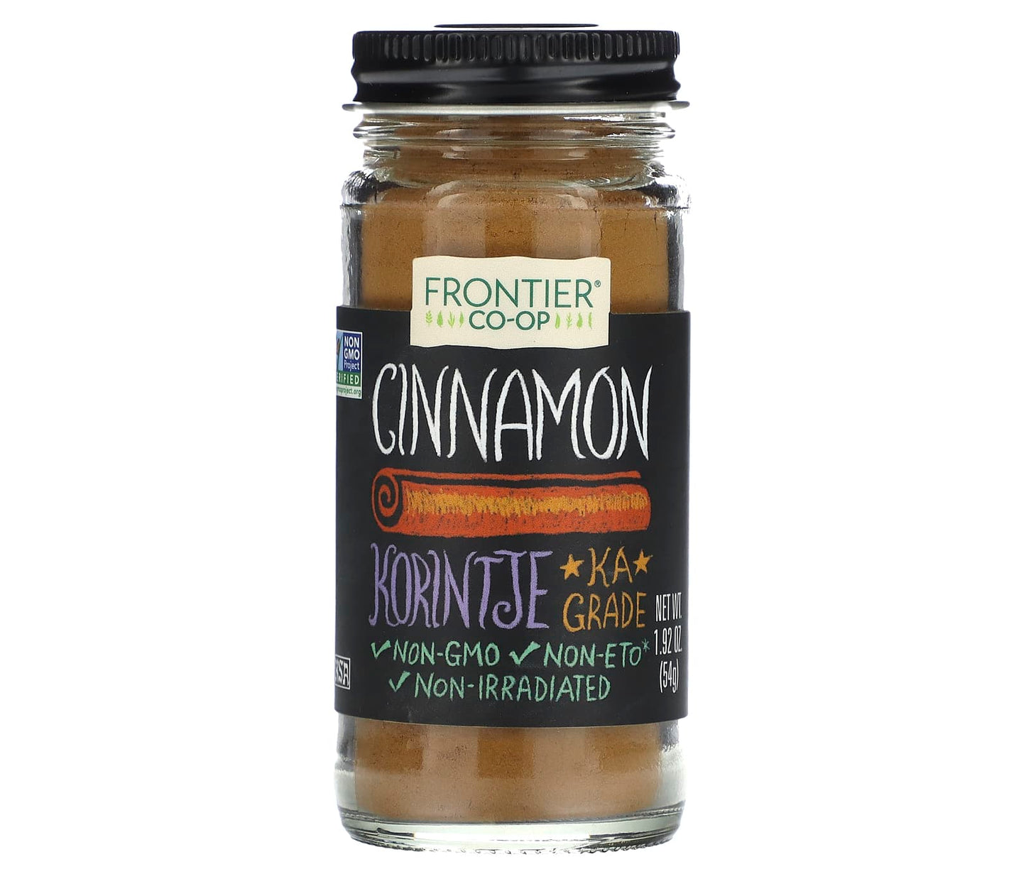 Frontier Co-op Gourmet Ground Korintje Cinnamon, 1.92 oz (54g) - Image 1