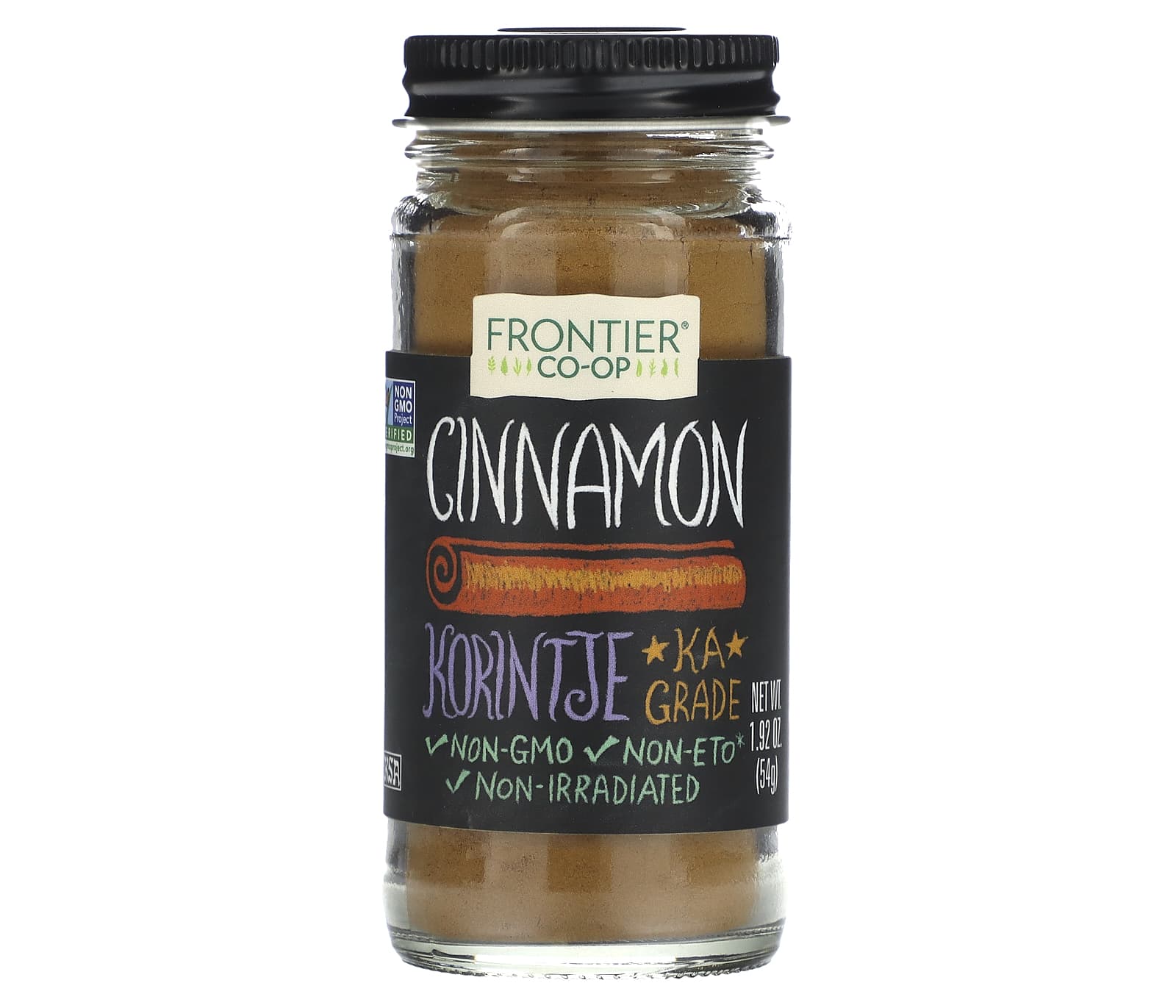 Frontier Co-op Gourmet Ground Korintje Cinnamon, 1.92 oz (54g) - Image 1