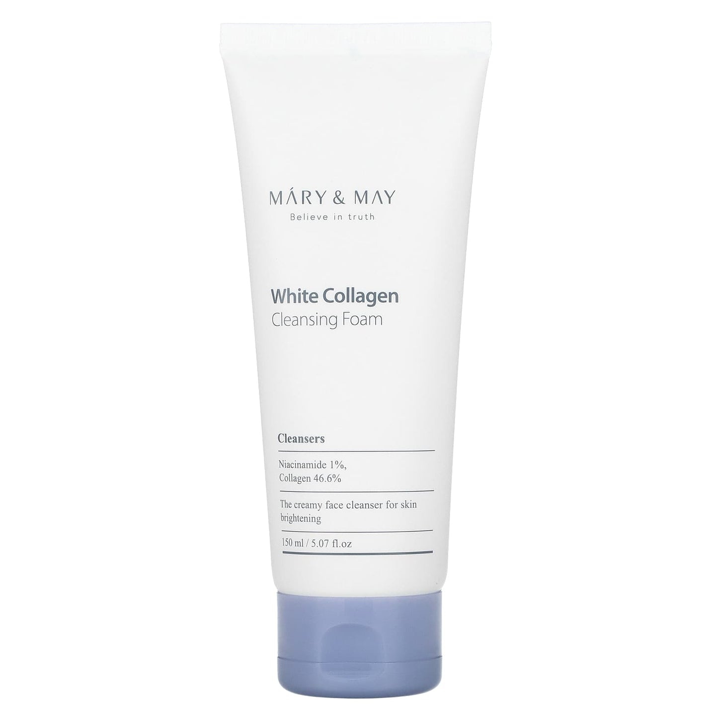 Mary & May, White Collagen, Cleansing Foam, 5.07 fl oz (150 ml) - Image 1