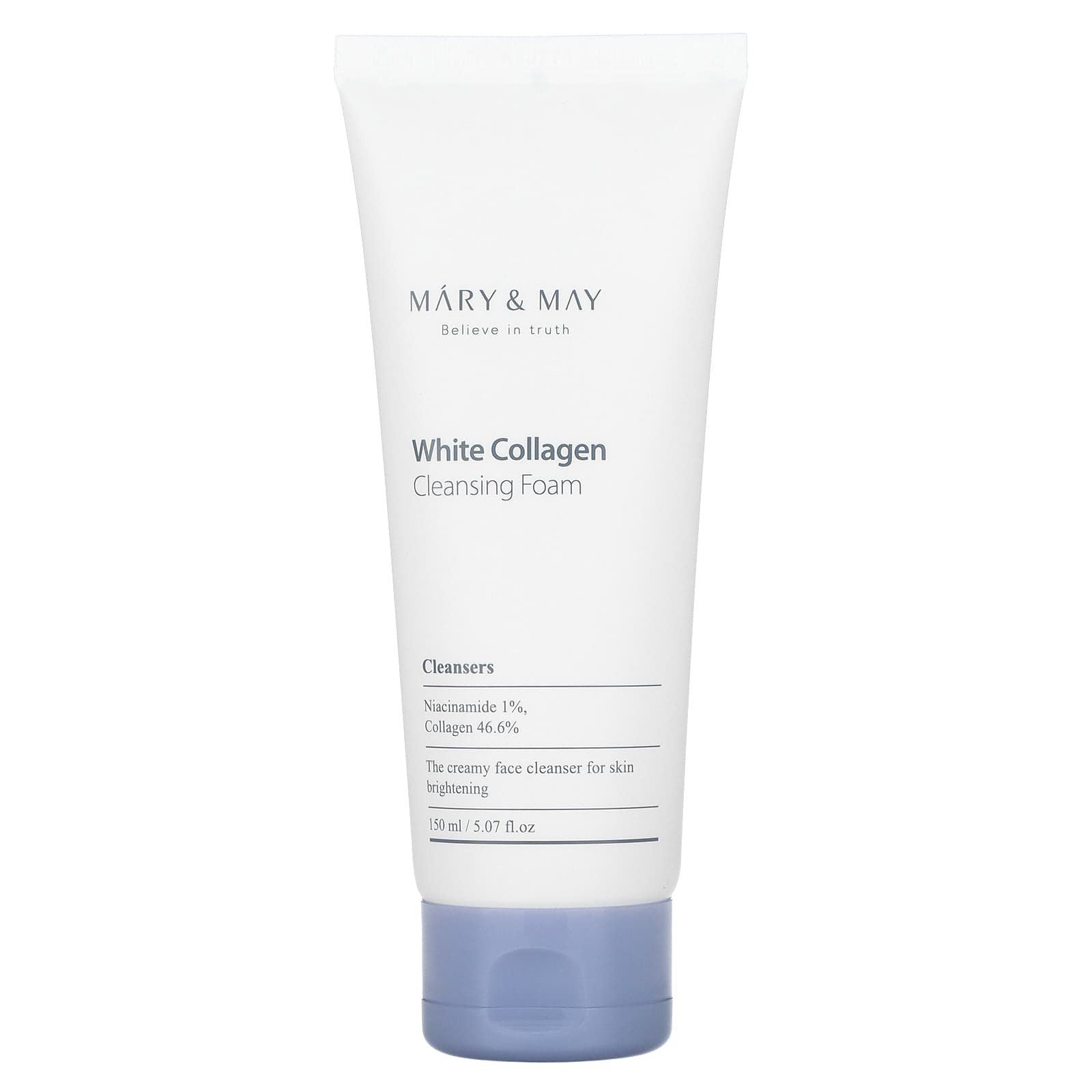 Mary & May, White Collagen, Cleansing Foam, 5.07 fl oz (150 ml) - Image 1