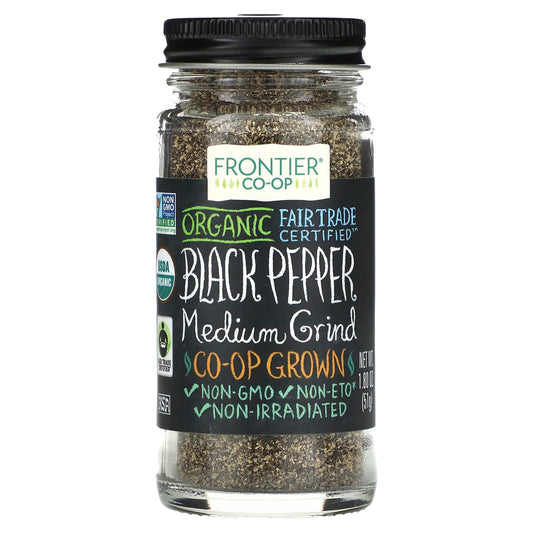 USDA Organic Black Pepper by Frontier Co-op - 1.8 oz - Image 1