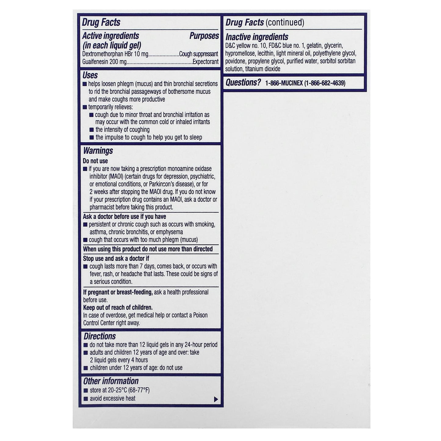 Mucinex, Cough & Chest Congestion, Fast Release, 16 Liquid Gels - Image 2
