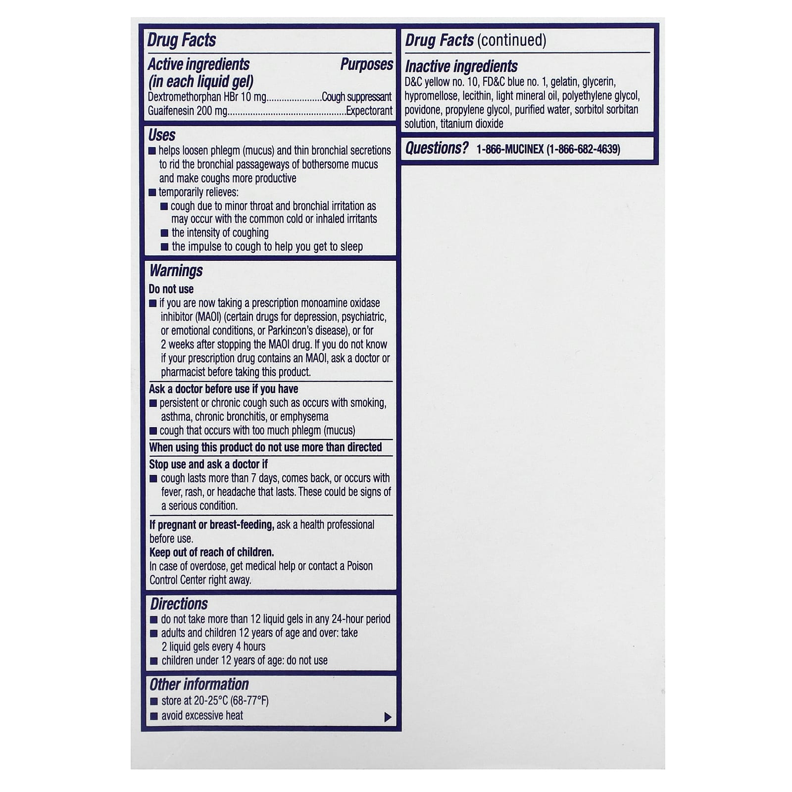 Mucinex, Cough & Chest Congestion, Fast Release, 16 Liquid Gels - Image 2