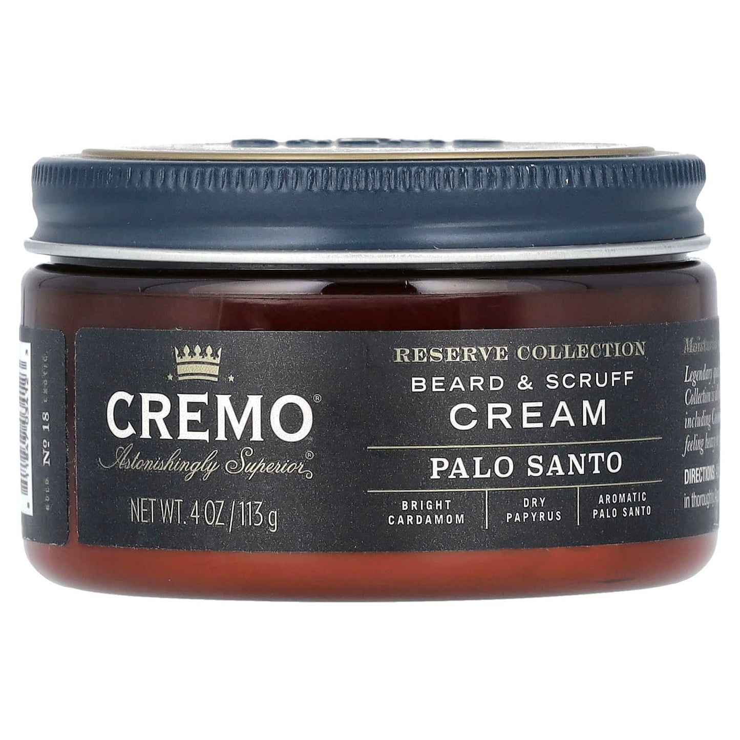 Palo Santo Beard &amp; Scruff Cream by Cremo - 4 oz - Image 1