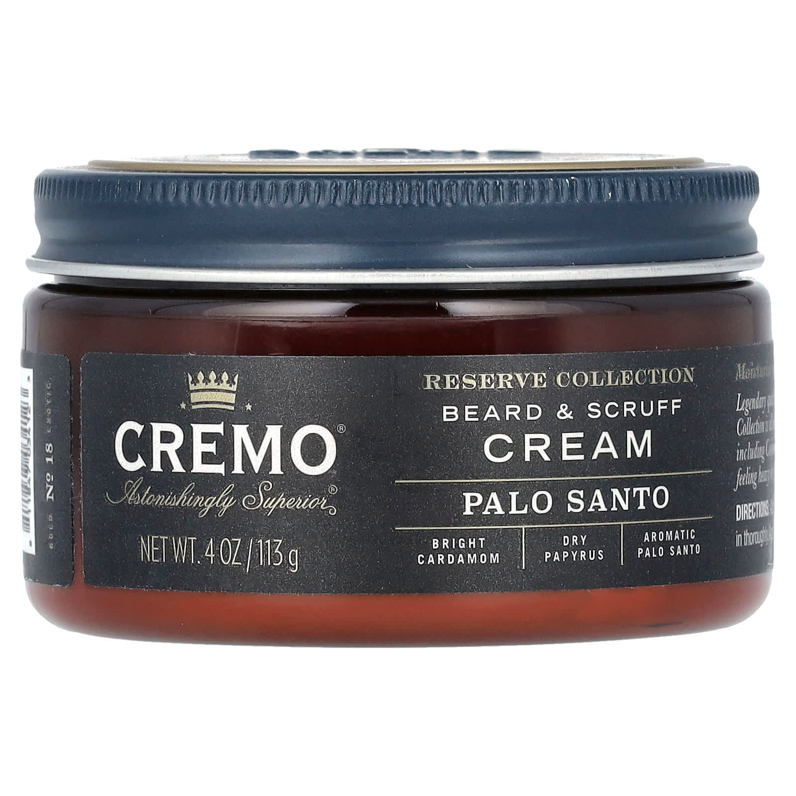 Palo Santo Beard &amp; Scruff Cream by Cremo - 4 oz - Image 1