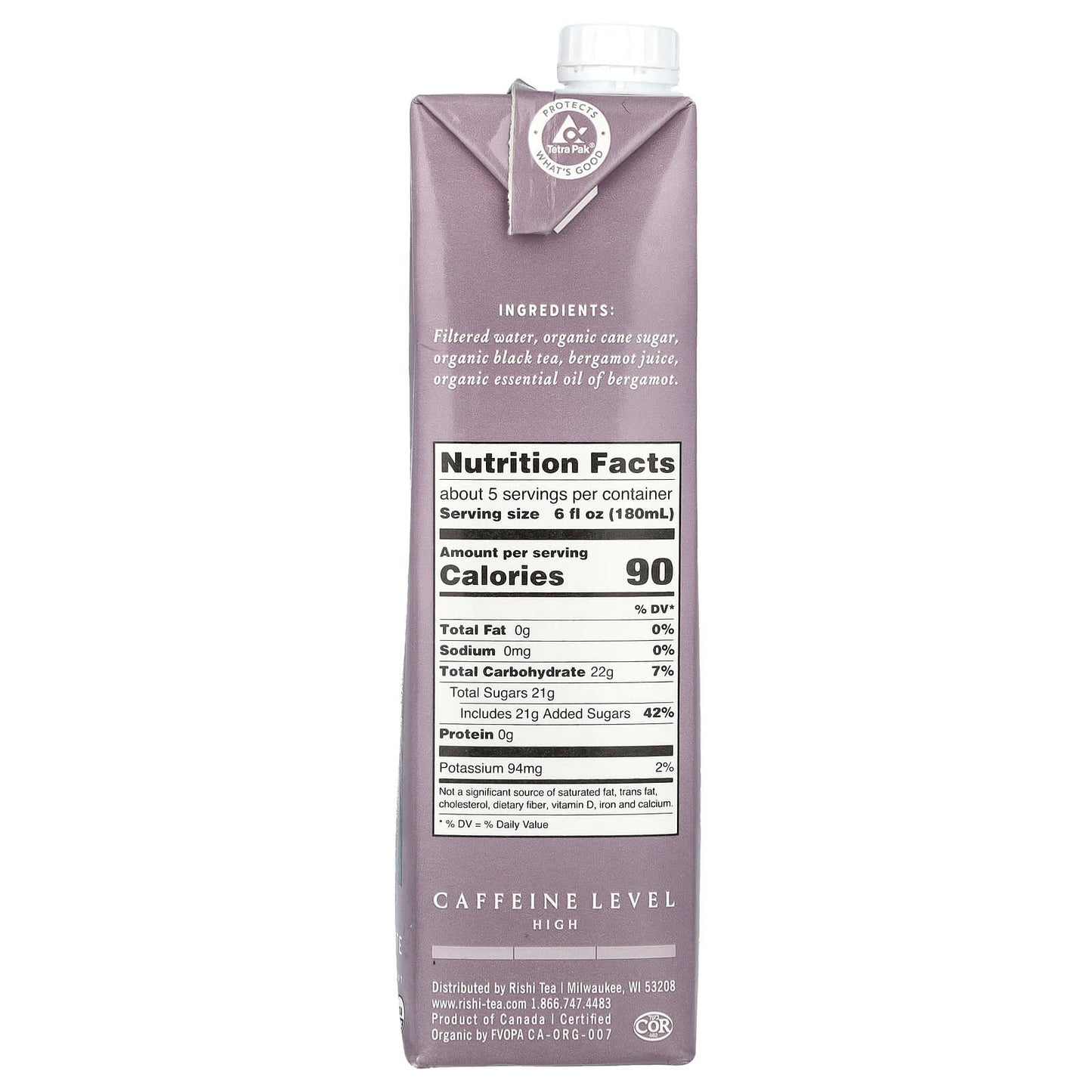 Rishi Tea, Organic Tea Concentrate, London Fog, 32 fl oz (946 ml) - Image 2