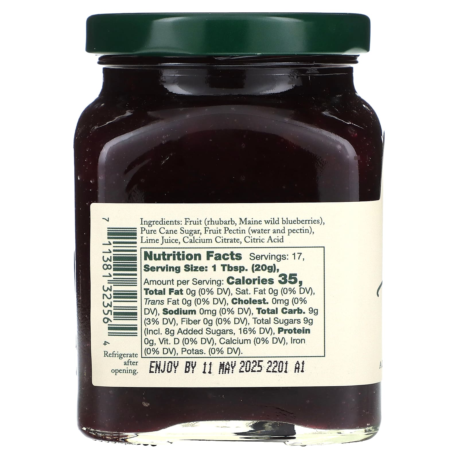Stonewall Kitchen, Blueberry Rhubarb Jam, 12.25 oz (347 g) - Image 2