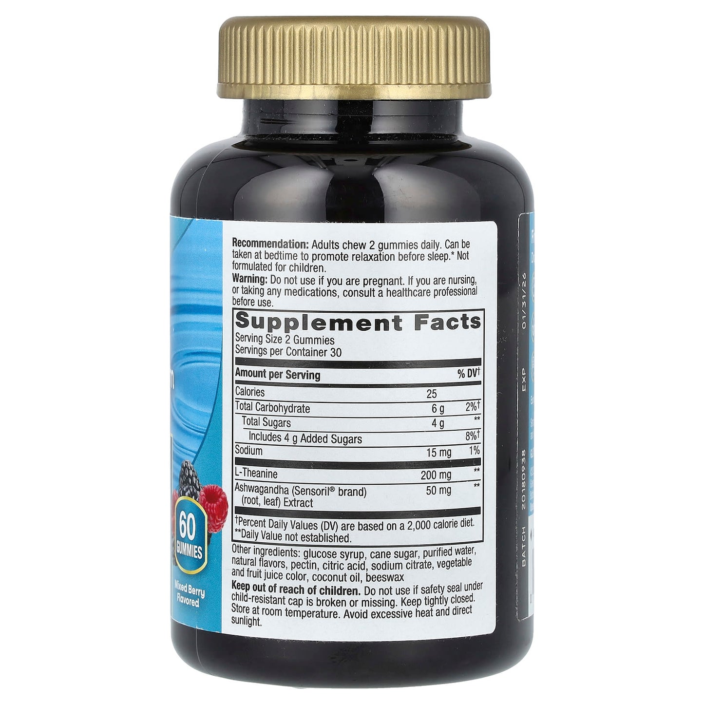 Nature's Way, Quick Calm Gummy, Mixed Berry, 60 Gummies - Image 2