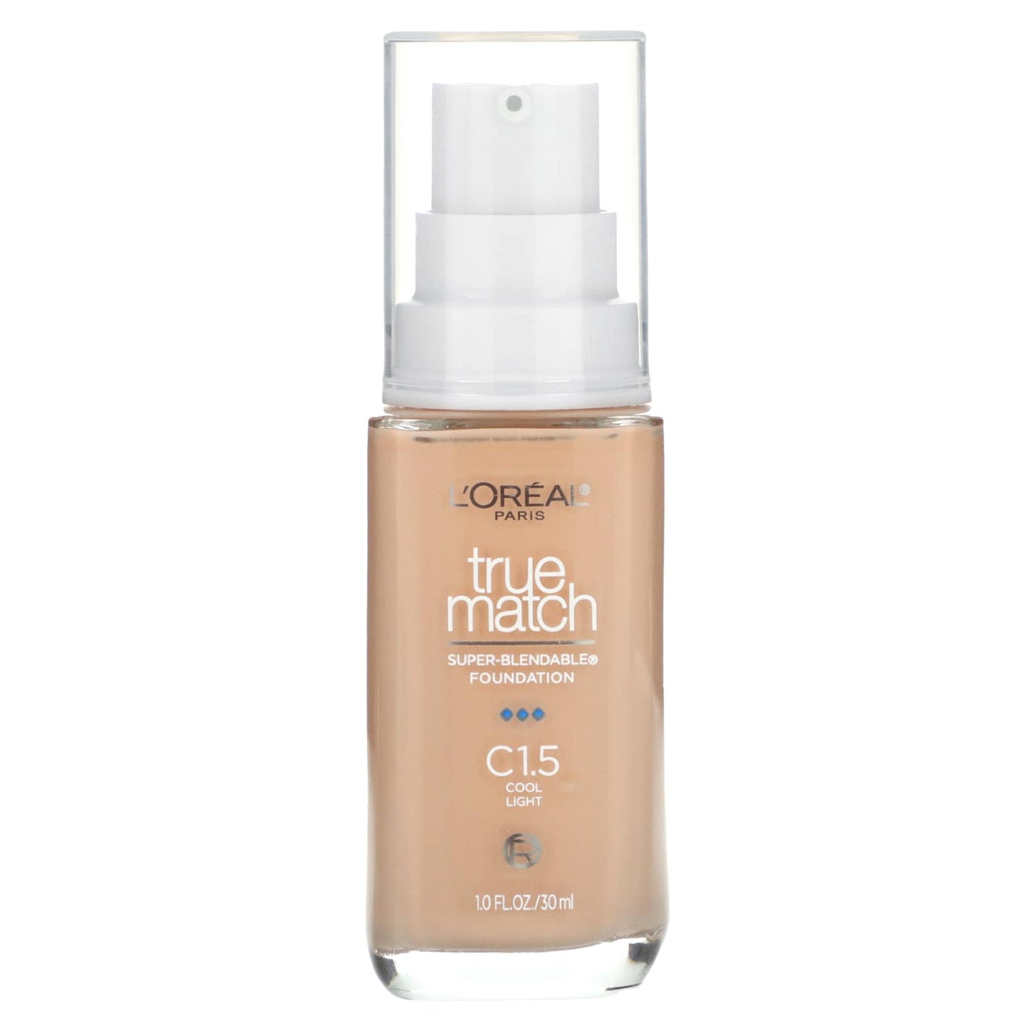 L'Oréal, True Match, Super-Blendable Foundation, C1.5 Cool Light, 1 fl oz (30 ml) - Image 1