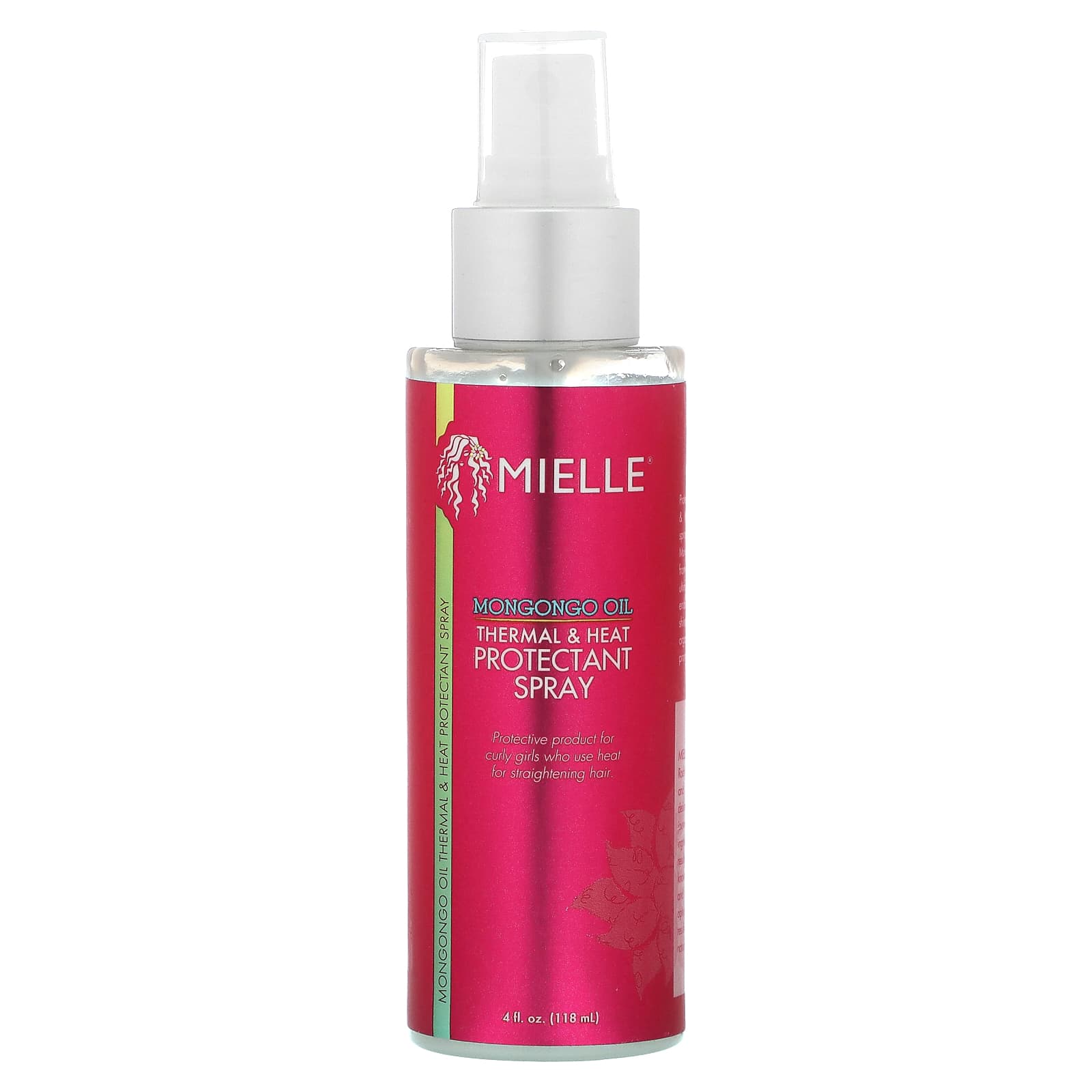 Mielle, Thermal & Heat Protectant Spray, Mongongo Oil, 4 fl oz (118 ml) - Image 1