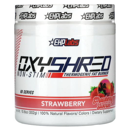 EHPlabs OxyShred Non-Stim Thermogenic Fat Burner, Strawberry Sunrise - Image 1