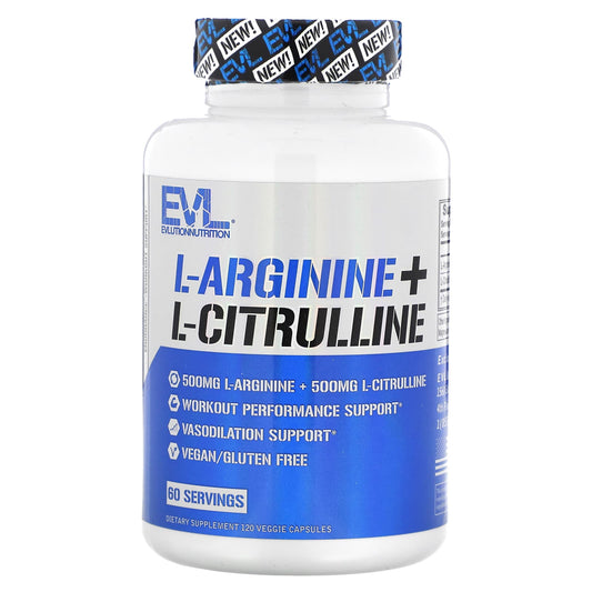 Boost Endurance with EVLution Nutrition L-Arginine + L-Citrulline - Image 1