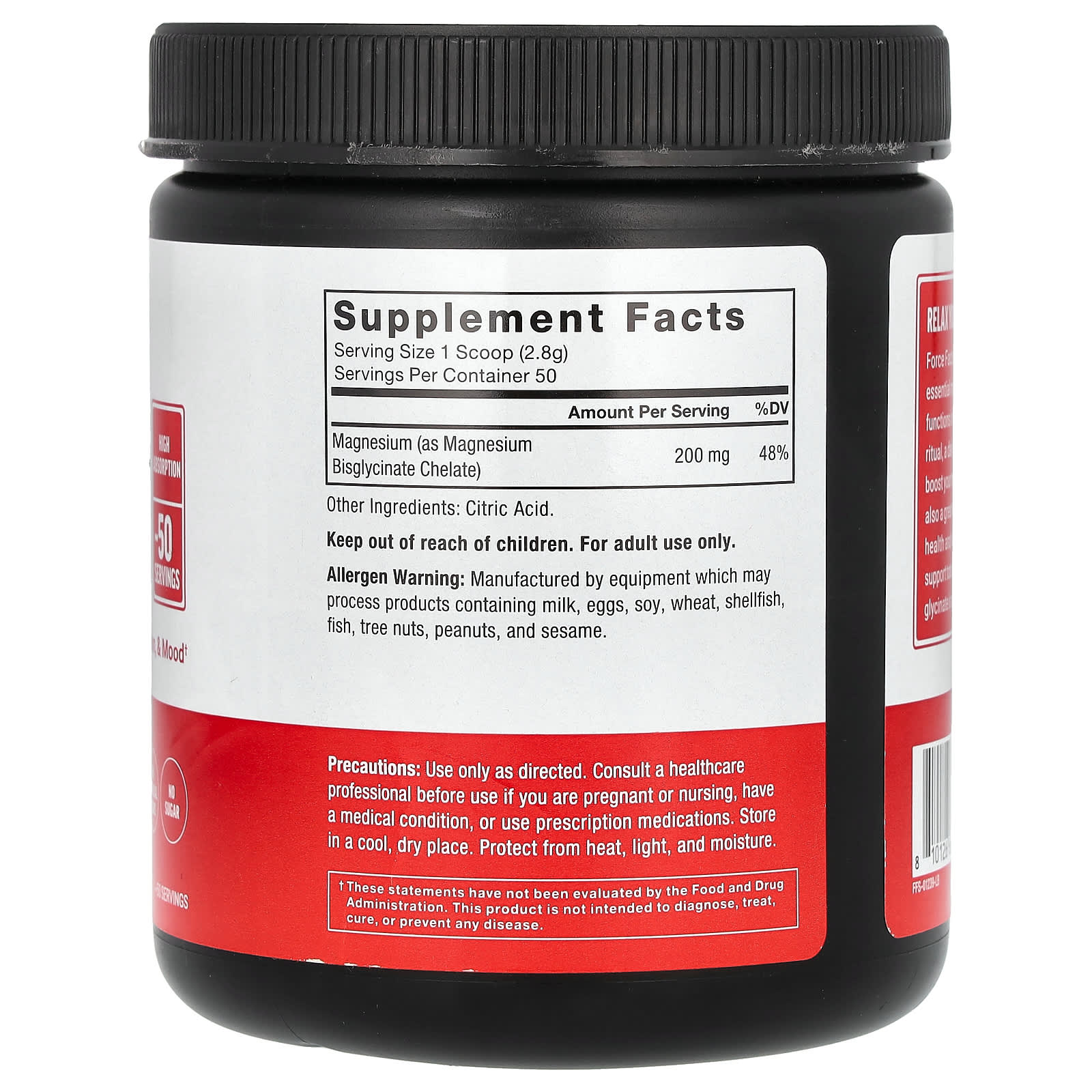 Force Factor Magnesium Glycinate Powder - Relax & Revitalize Your Body - Image 2