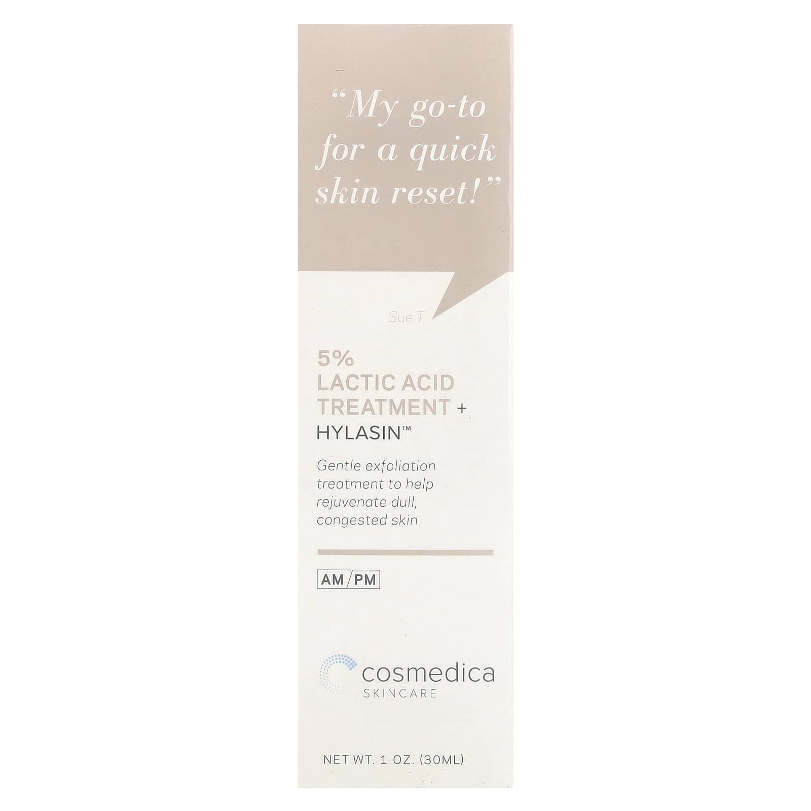 5% Lactic Acid Exfoliant with Hylasin for Brighter, Smoother Skin - Image 2