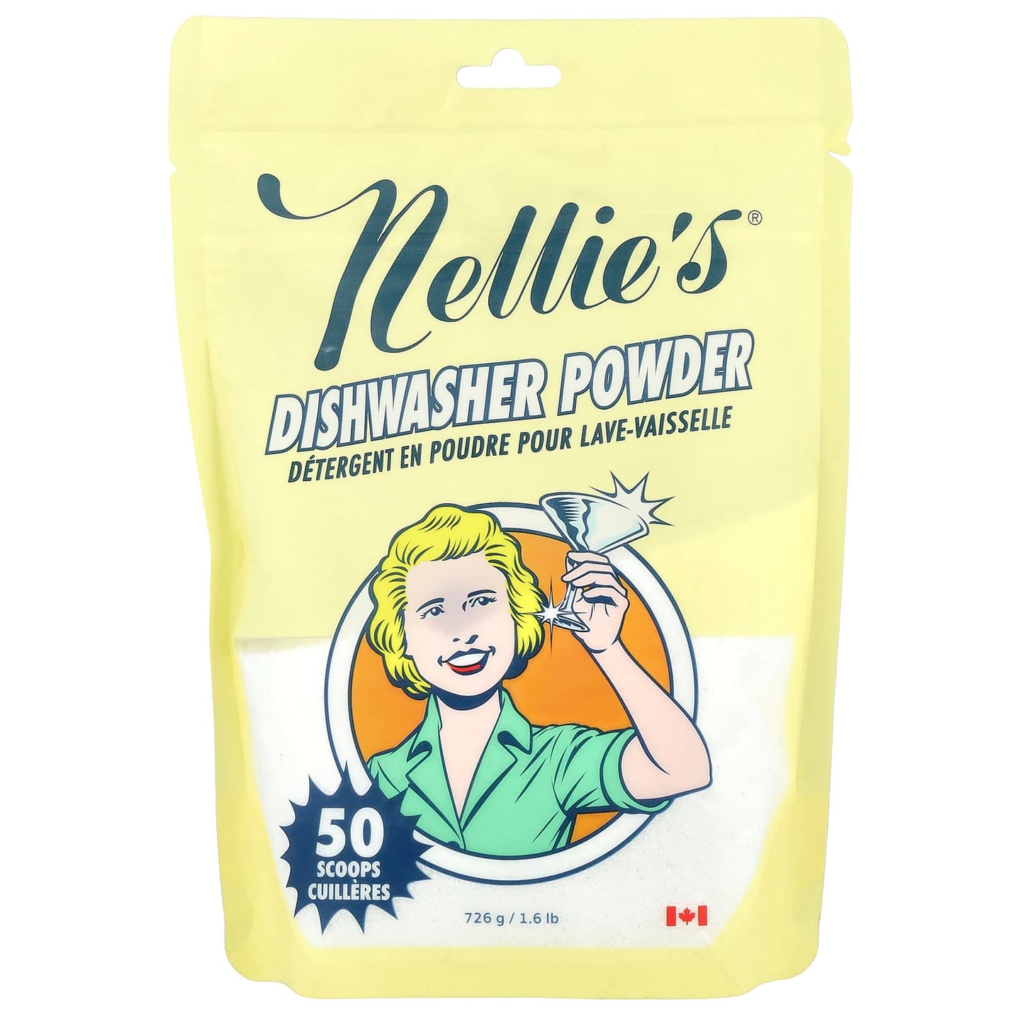Nellie's, Dishwasher Powder, 1.6 lbs (726 g) - Image 1