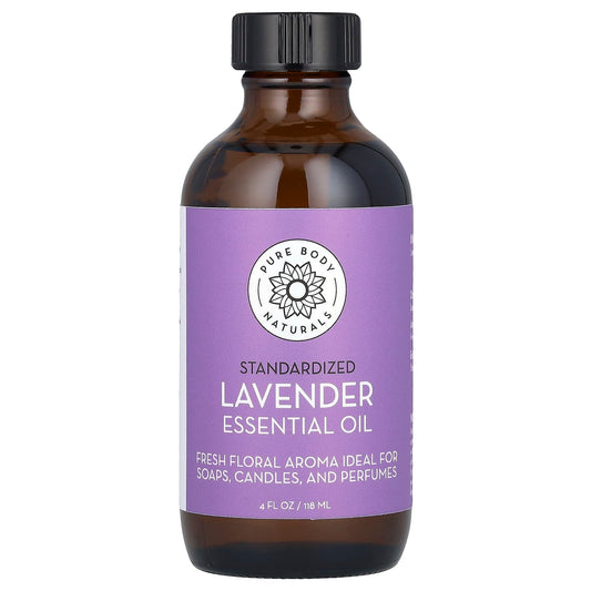 Pure Body Naturals, Essential Oil, Lavender , 4 fl oz (118 ml) - Image 1
