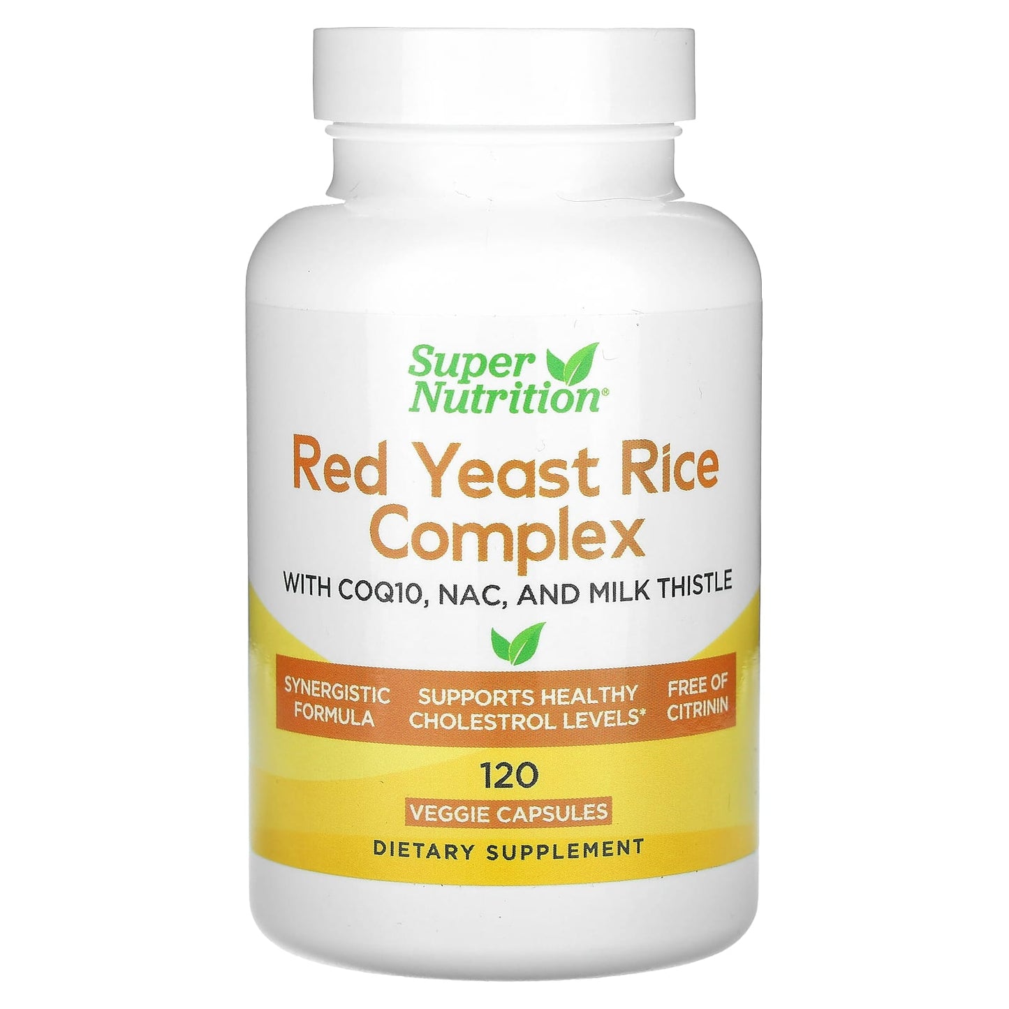 Support Heart Health with Super Nutrition's Organic Red Yeast Rice Complex - Image 1