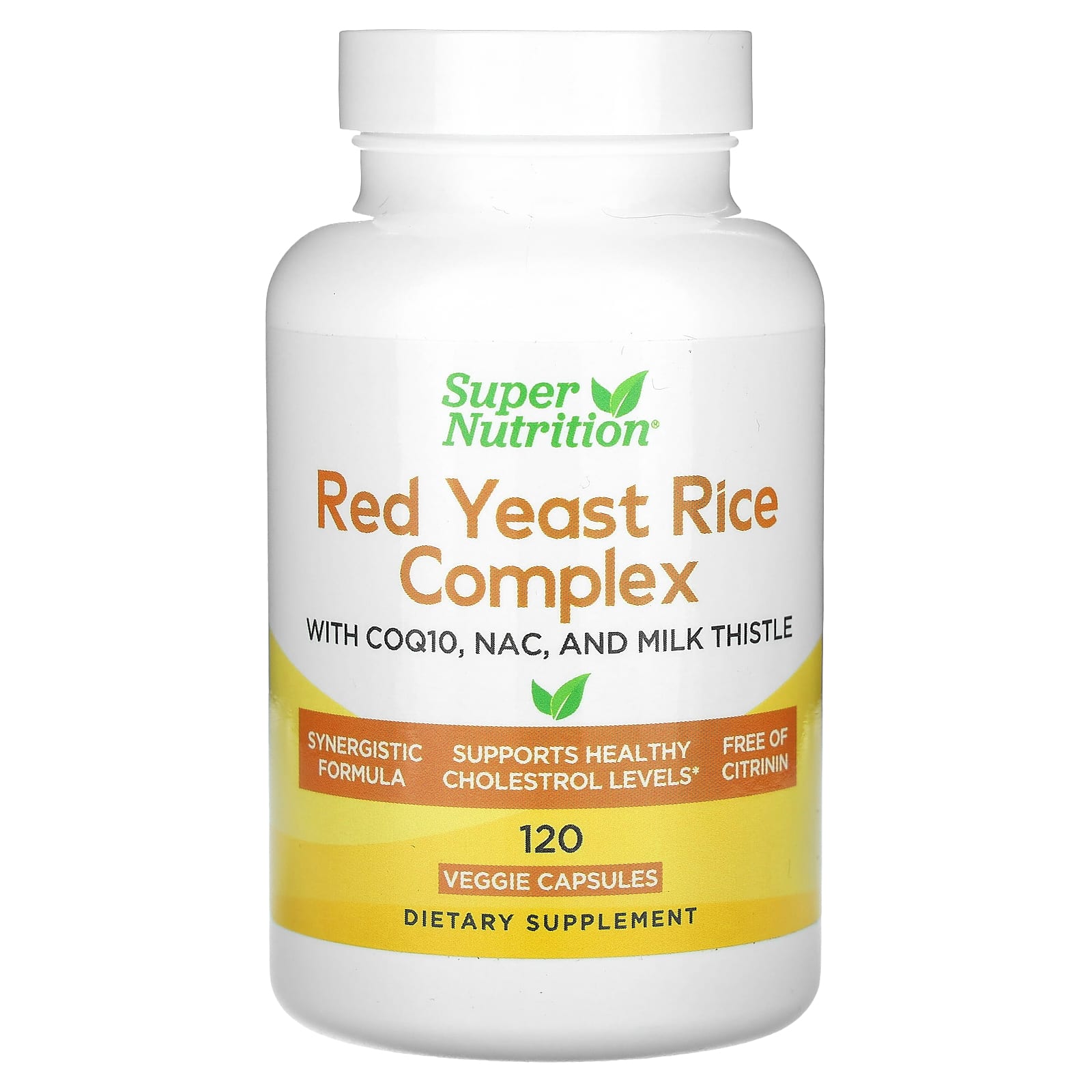 Support Heart Health with Super Nutrition's Organic Red Yeast Rice Complex - Image 1