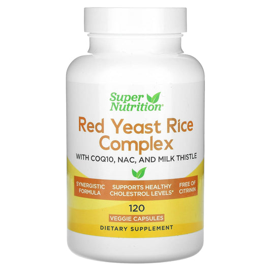 Support Heart Health with Super Nutrition's Organic Red Yeast Rice Complex - Image 1