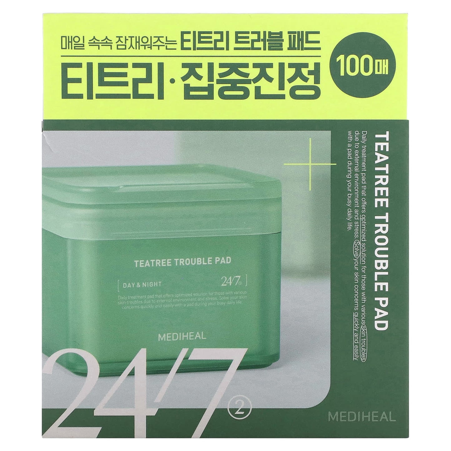 MEDIHEAL, Tea Tree Trouble Pad, 100 Pads, 5.74 fl oz (170 ml) - Image 2