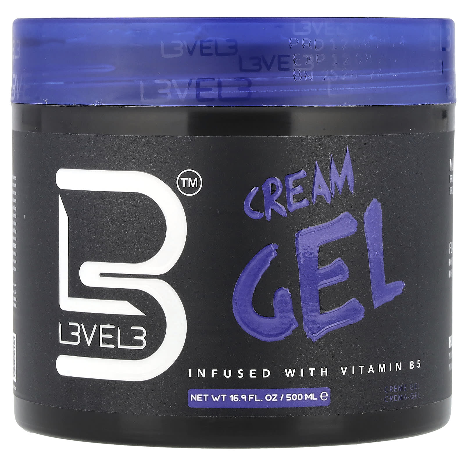 Level 3, Cream Gel, Infused with Vitamin B5, 16.9 fl oz (500 ml) - Image 1
