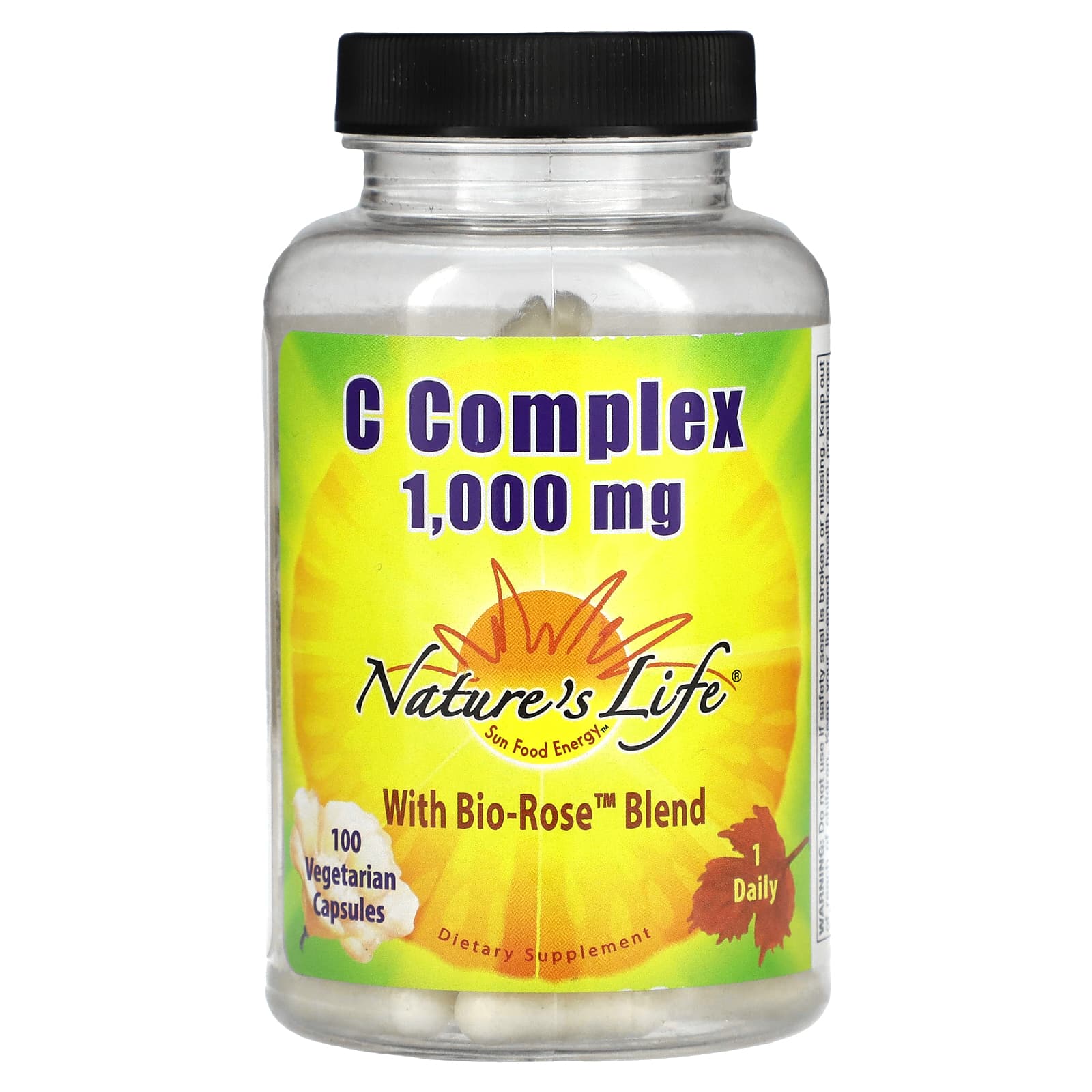 Nature's Life, C Complex, 1,000 mg, 100 Vegetarian Capsules - Image 1