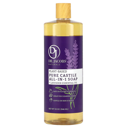Lavender Castile Soap - All-in-One Plant-Based Cleaner & Body Wash - Image 1