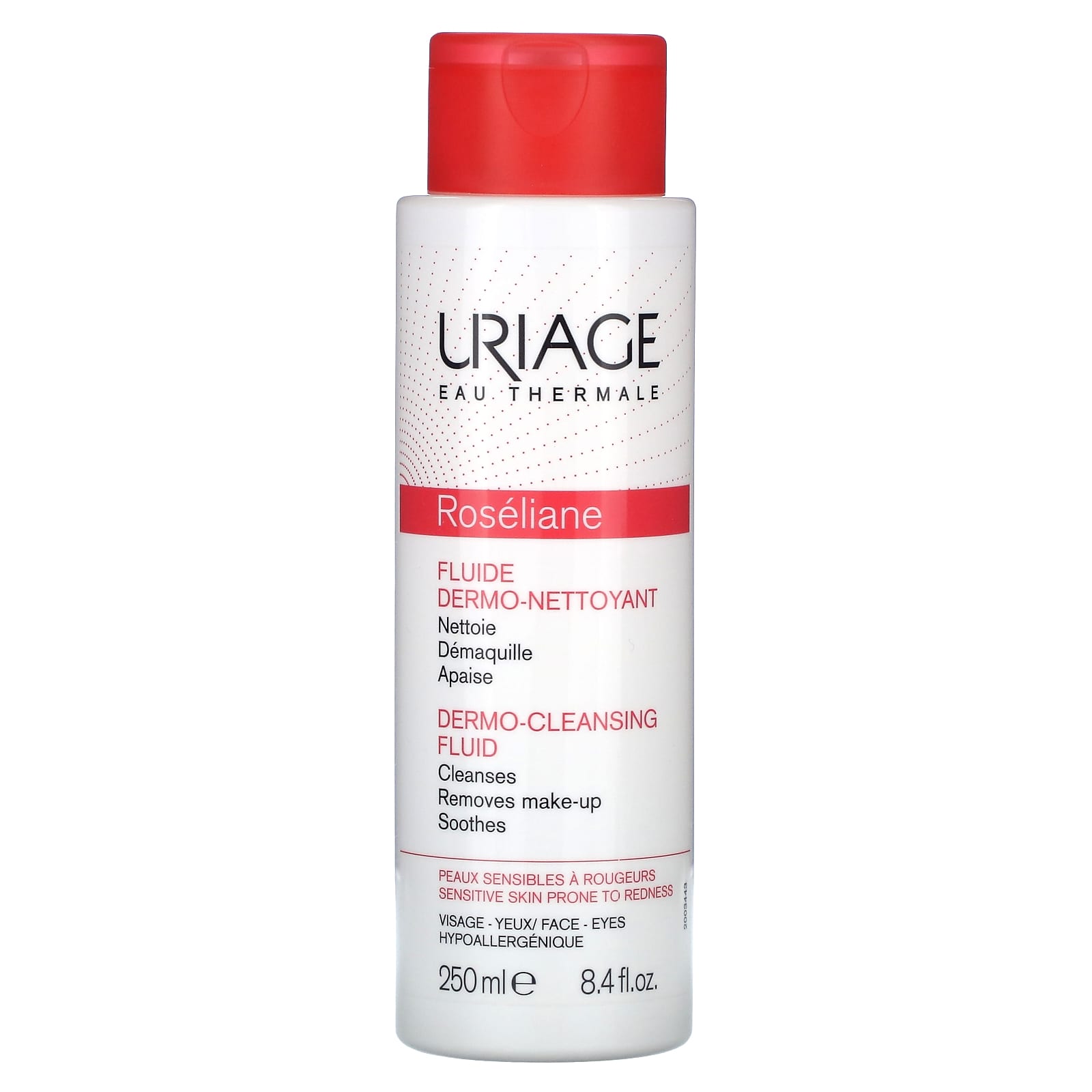 Uriage, Roseliane, Dermo-Cleansing Fluid, 8.4 fl oz (250 ml) - Image 1