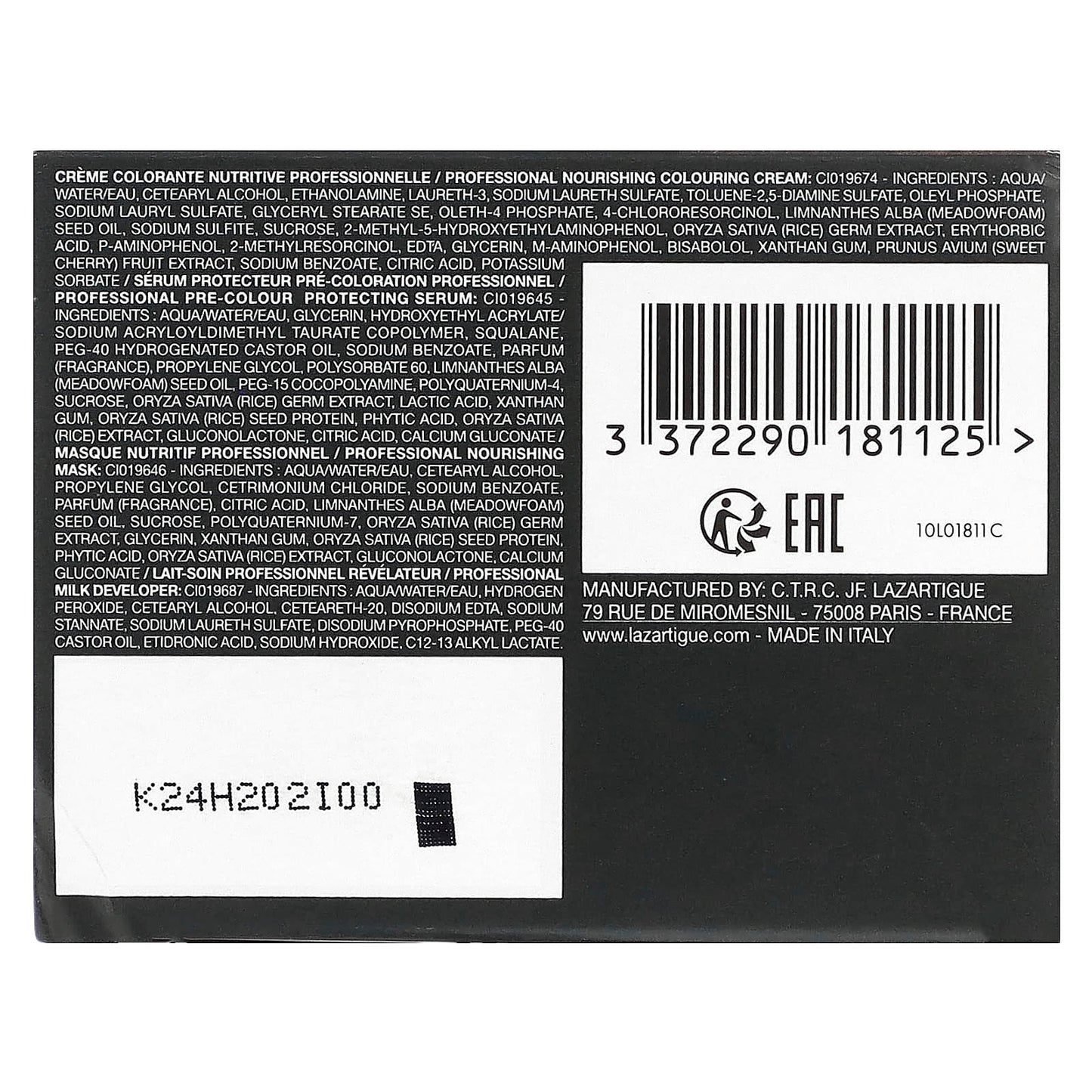 Lazartigue, Permanent Hair Dye with Botanical Extracts, 5.35 Chocolate, 1 Application - Image 2