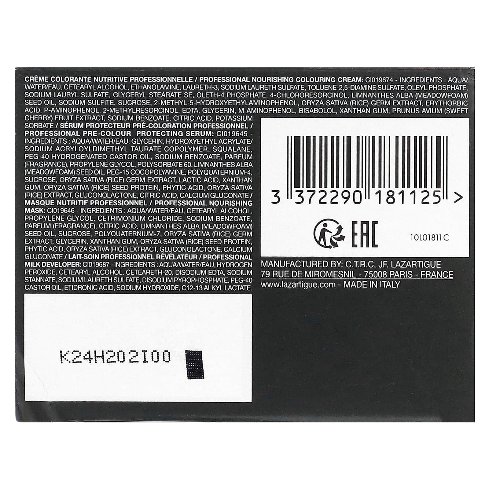 Lazartigue, Permanent Hair Dye with Botanical Extracts, 5.35 Chocolate, 1 Application - Image 2