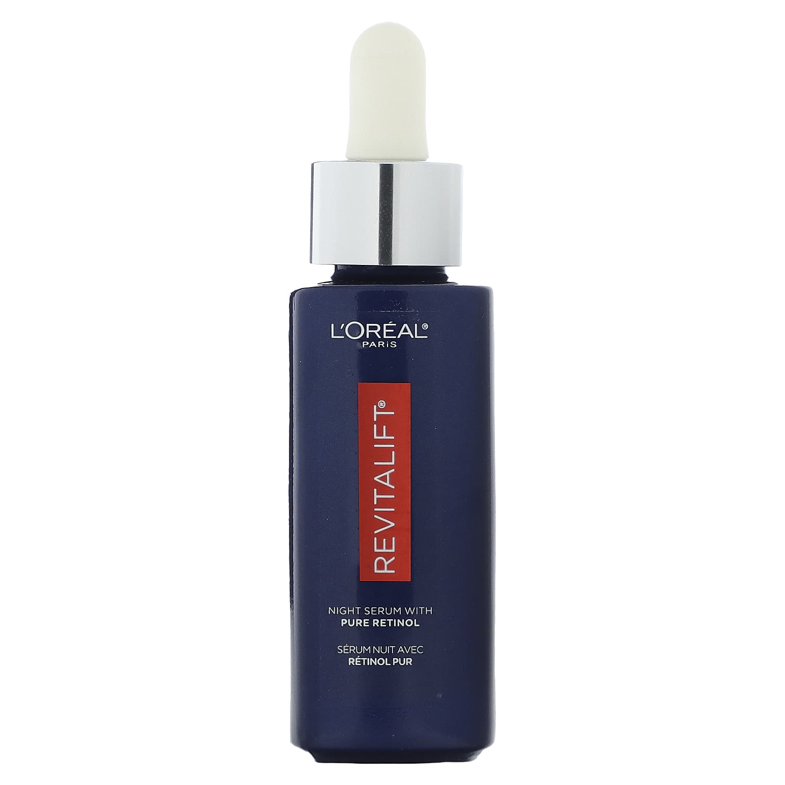 L'Oréal, Revitalift Derm Intensives, Night Serum with Pure Retinol, Fragrance Free, 1 fl oz (30 ml) - Image 1