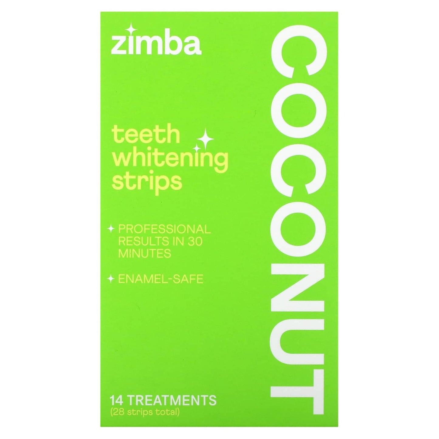 Zimba, Teeth Whitening Strips, Coconut, 14 Treatments - Image 2