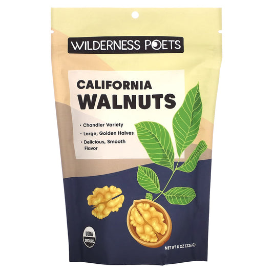 Wilderness Poets, Organic California Walnuts, 8 oz (226 g) - Image 1