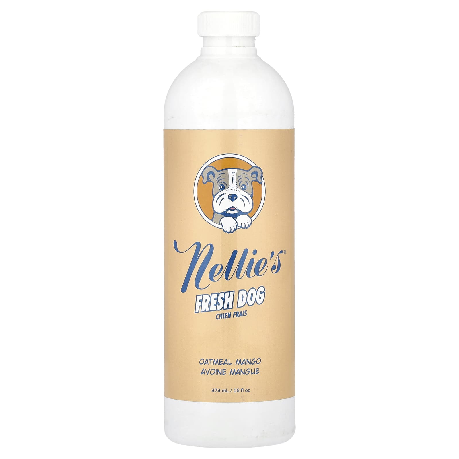 Nellie's, Fresh Dog, Oatmeal Mango, 16 fl oz (474 ml) - Image 1