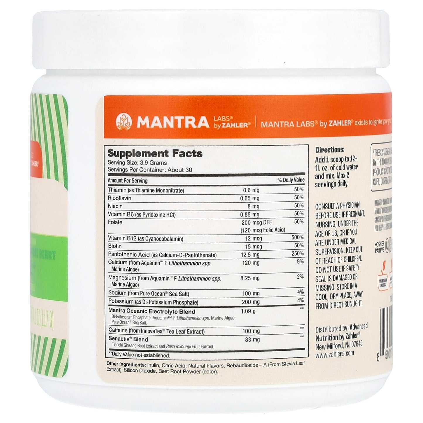 Zahler, Mantra Labs, Go, Tropical Berry, 4.1 oz (117 g) - Image 2