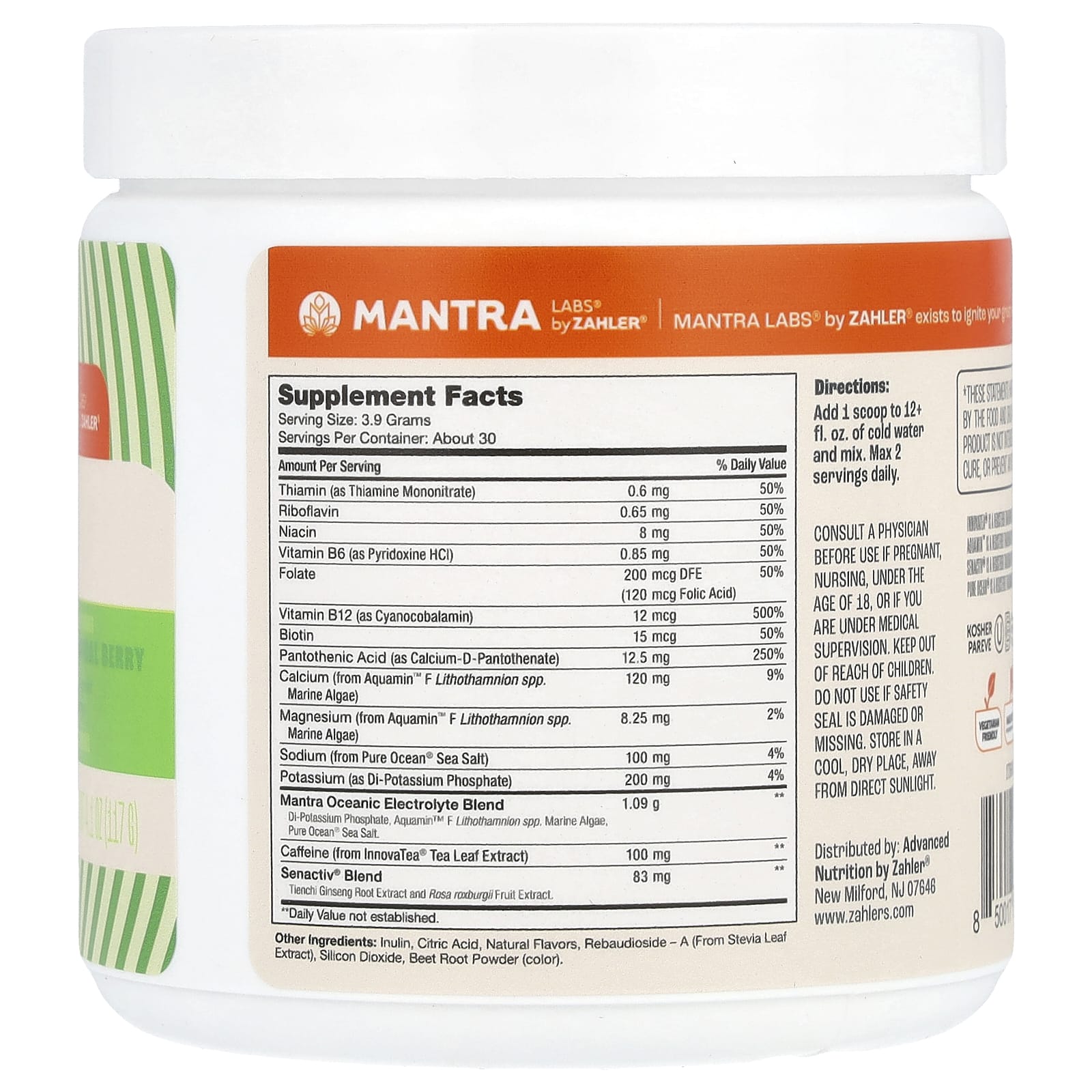 Zahler, Mantra Labs, Go, Tropical Berry, 4.1 oz (117 g) - Image 2