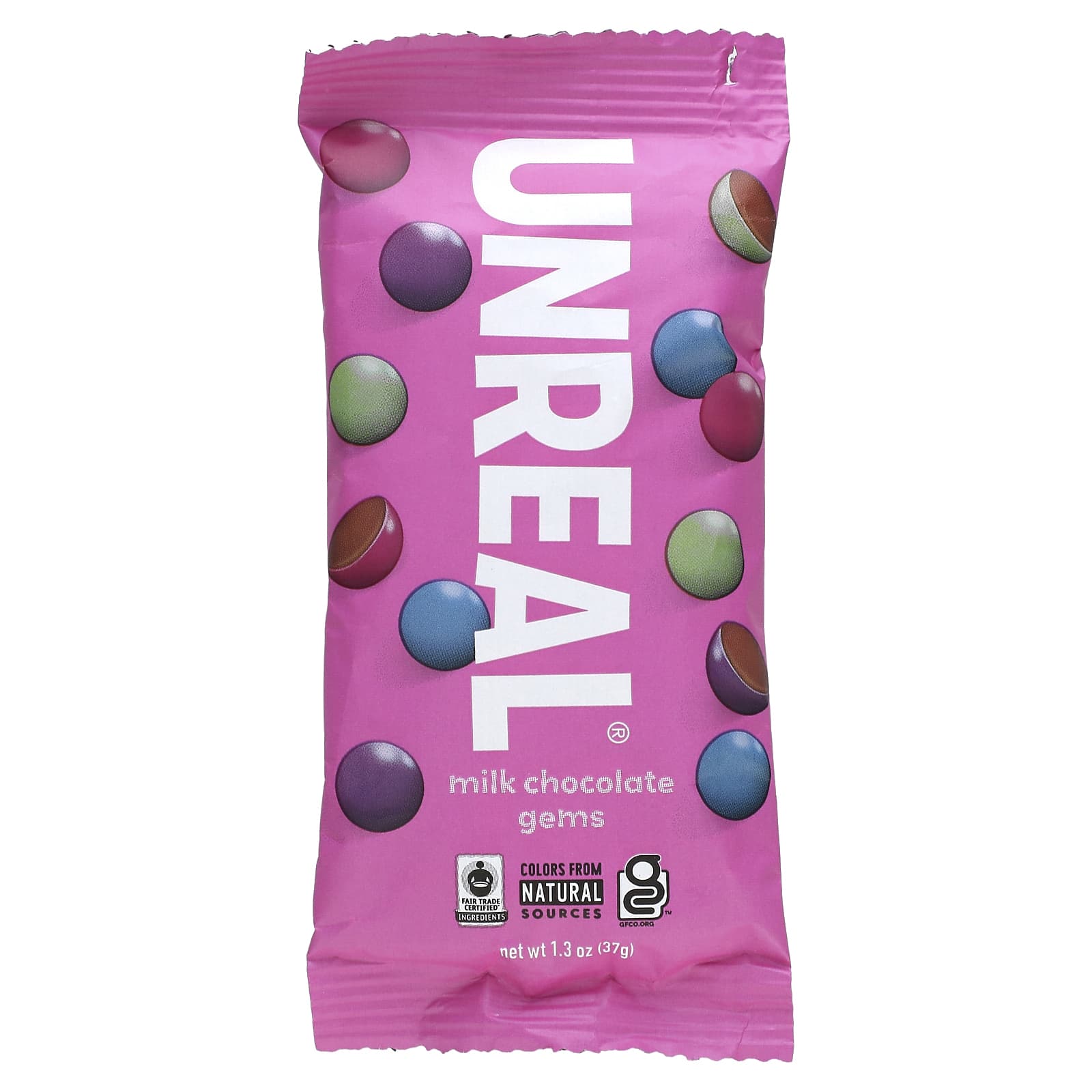 Unreal, Milk Chocolate Gems, 1.3 oz (37 g) - Image 1